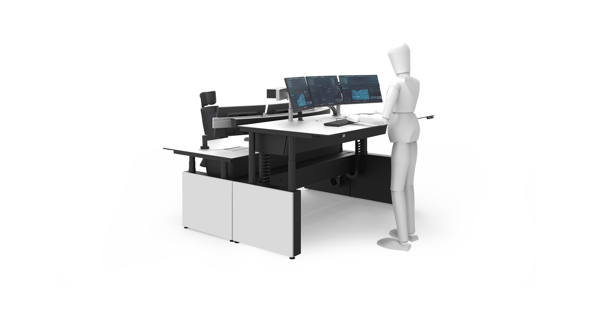 BASIC workstation seated standing