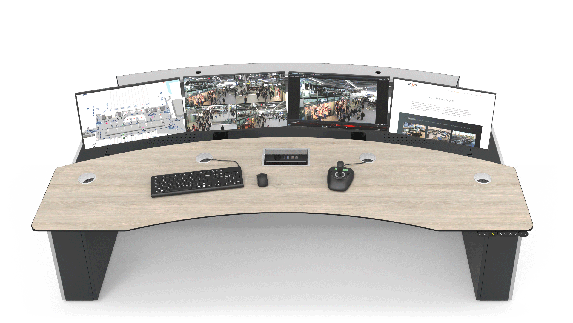 SPLIT workstation straight or curved