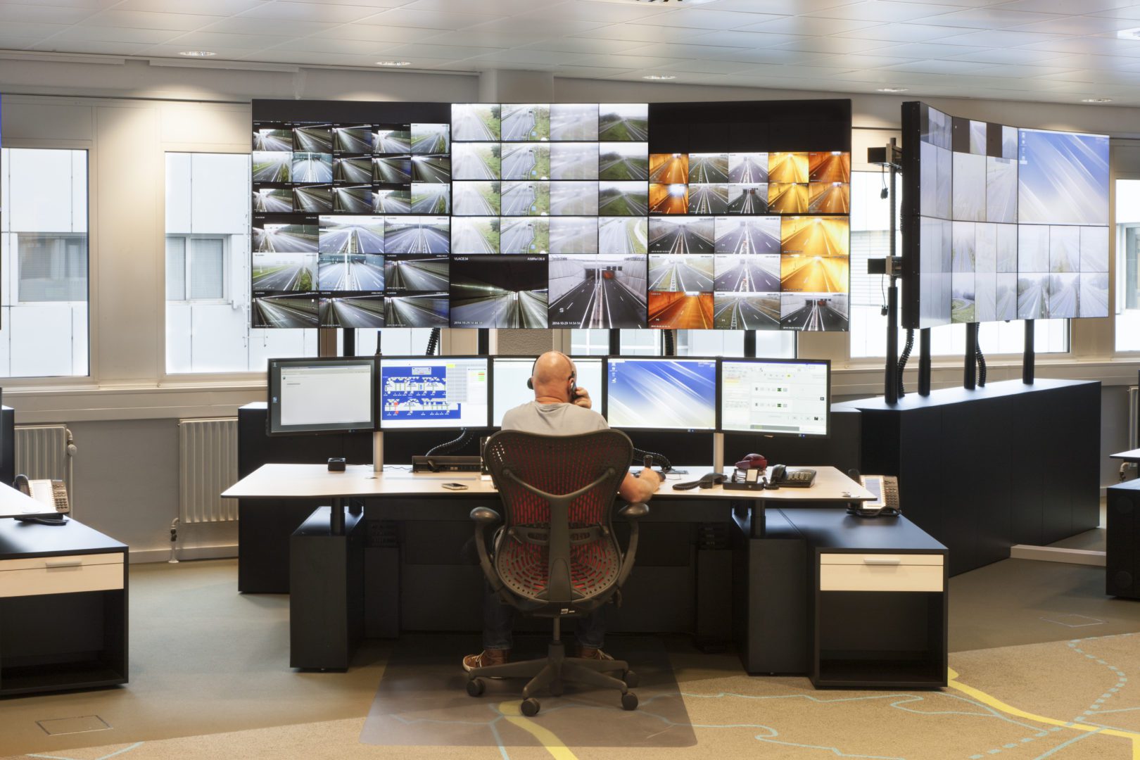 Traffic centres control room