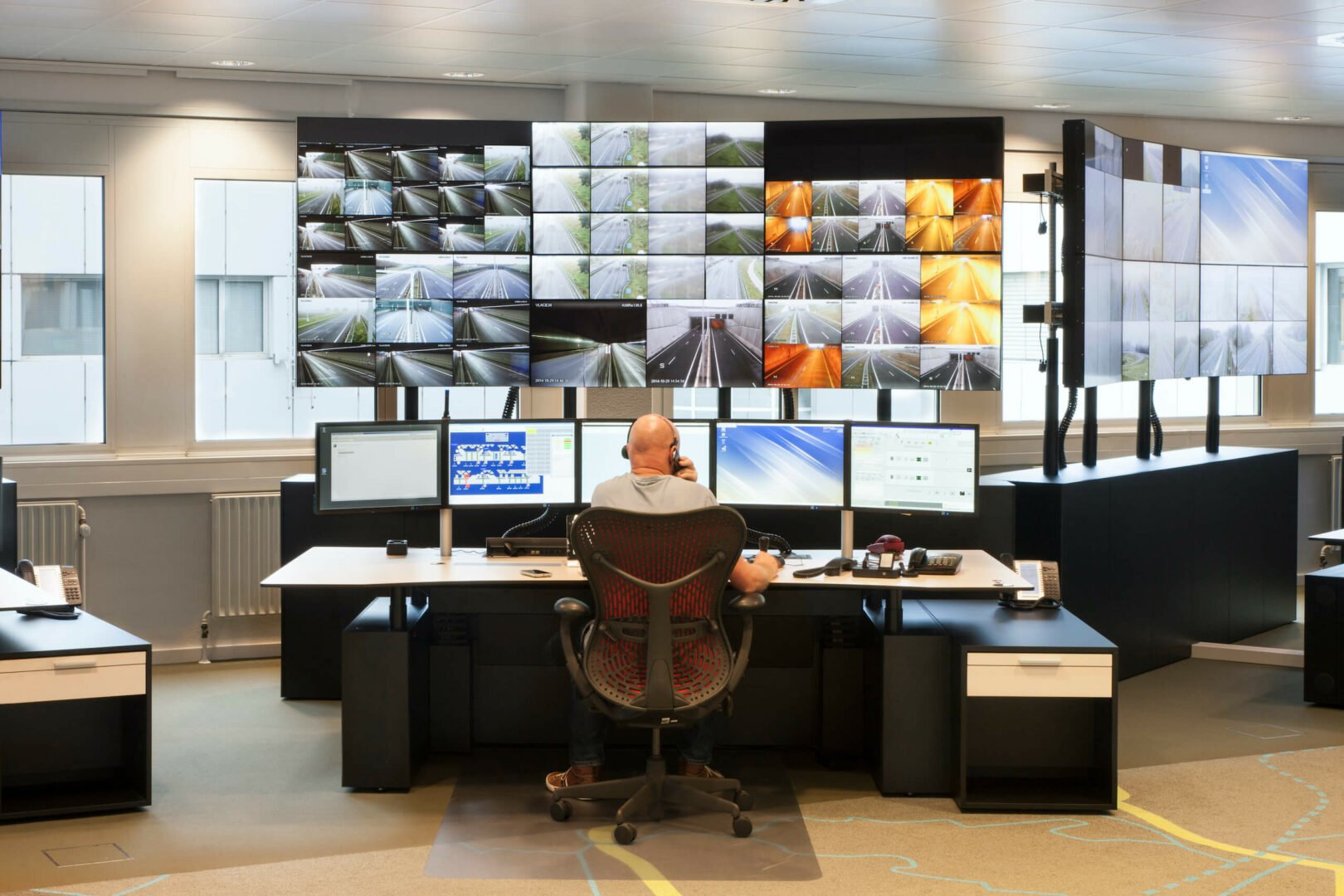 Traffic centres control room