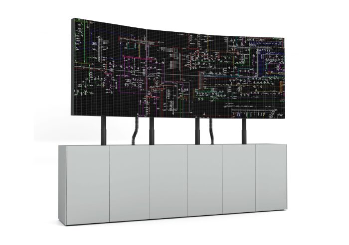Videowall / Monitor rails