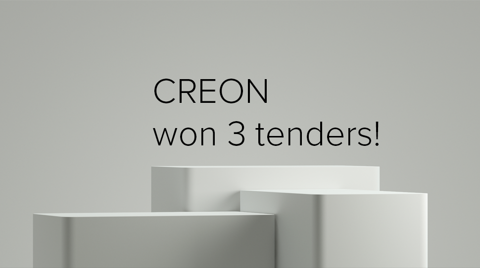 CREON celebrates success with three prestigious tenders